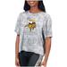 Women's Certo Gray Minnesota Vikings Turnout T-Shirt