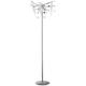 Inspired Lighting - Inspired Clearance - Cygnet Floor Lamp 6 Light G4 Polished Chrome/White Glass/Crystal, not led/cfl Compatible Item Weight: 15kg
