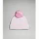 lululemon – Cable Knit Pom Beanie Hat – Color Pink/Pastel