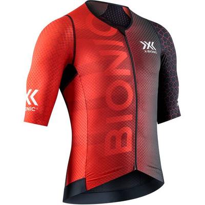 X-BIONIC Herren Hemd DRAGONFLY 5G CYCLING FULL ZIP, Größe S in Rot