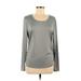 Pro Player Active T-Shirt: Silver Solid Activewear - Women's Size Medium