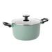 BergHOFF Leo Aluminum Nonstick Casserole w/ Glass Lid, Slate Non Stick/Aluminum in Green | 5.5 H x 9.5 W in | Wayfair 3950331