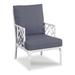 Woodbridge Furniture Carlyle 24" Wide Sunbrella® Armchair, Rattan in White | 37.5 H x 24 W x 29.5 D in | Outdoor Furniture | Wayfair O-TF702-67