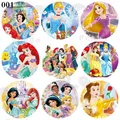 Disney Cartoon Disney Princess Kids birthday Party Round sticker avvolge l'imballaggio