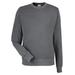 J America 8731JA Men's Pigment Dyed Fleece Sweatshirt in Lead size Medium | Cotton/Polyester Blend