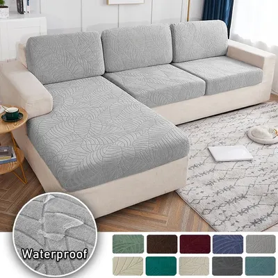 Waterproof Jacquard Sofa Couch Cover For Living Room Stretch L Shape Sofa Cover Adjustable Sofa Slipcover Home Decor Removable