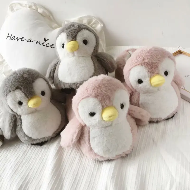Cartoon Pinguin Hausschuhe Winter warme weiche Plüsch Hausschuhe Plüschtier Geschenk zu Hause Schuhe