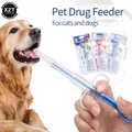 1pcs Pet Syringe Cat Tablet Pill Gun Pill Pusher Medicine Buffalo Milk Syringe Dog Cat Tube Feeder