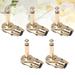 effect pedal connector 5PCS 6.35mm Interface Effect Pedal Connector Cable Adapter Jack Pedal Board Instrument Connector Accessories for Electric Guitar (Golden)