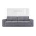 INVENTO Horizontal Wall bed with a Sofa and mattress 55.1" x 78.7"