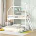 Twin Over Twin-Twin Bunk Bed w/ Ladder and Extending Trundle Unisex