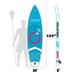 Horizon 11 ft. L x 34 in. Inflatable Stand Up Wide Paddle Board With Premium SUP Accessories, Blue