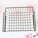 under shelf basket Stainless Steel Desktop Storage Rack Hanging Under Shelf Storage Iron Mesh Basket Cupboard Cabinet Door Organizer Rack Closet Holders Storage Basket (Small Size)