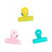 Plastic Hinge Clips 3pcs Plastic Office Hinge Clips Paper Document Binder Clips Creative Double Color Clips Office Supplies (Mixed Color)