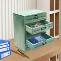 5-Tier Drawer Cabinet Desktop Organizer Box File Drawer Organizer for Organize Books Magazines Files