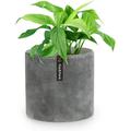 Flower Pot 8 Inch Plant Pots Indoor Planters For Indoor Plants 8 Inch Pots For Plants Indoor - Fits Century Modern Plant Stand - Drainage - Polystone - Concrete - 8 Inch Planter