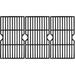 16 15/16 Porcelain Coated Cast Iron Grill Grates Cooking Grid Replacement For Charbroil Advantage 463343015 463344116 Kenmore Broil King Gas Grill G467-0002-W1 3-Pack (PCF123).