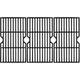 16 15/16 Porcelain Coated Cast Iron Grill Grates Cooking Grid Replacement For Charbroil Advantage 463343015 463344116 Kenmore Broil King Gas Grill G467-0002-W1 3-Pack (PCF123).