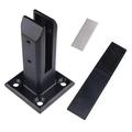 Black Floor-To-Ceiling Glass Clip Stainless Steel Swimming Pool Glass Clip Stair Barrier Glass Fixing Accessories