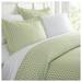 Kaycie Gray Fashion Premium Ultra Soft 3PC Puffed Print Duvet Cover Set. Bed Size:/XL Color:Sage