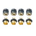 Garden Hose Quick Connector 4 Pairs Universal Garden Hose Quick Connect Kit Set Brass Hose Tap Adapter Connector Garden Watering Tool