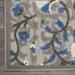 HomeRoots Gray and Blue Vines Indoor Outdoor Area Rug 1 H x 42 W x 66 D 4 x 6