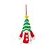 Pnellth Star Striped Hat Big Nose White Whiskers Braid Lanyard Design Christmas Gnome LED Light Plush Faceless Doll Pendant Ornament Party Supplies