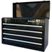 Portable Metal Tool Chest With 4 Drawers 20 4-Drawer Tool Chest Cabinet With Bearing Drawer Slides Steel Tool Storage Box Organizer 4004 Black