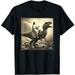 Jesus Riding Dinosaur Meme Dino Love Tyrannosaurus Rex Faith T-Shirt