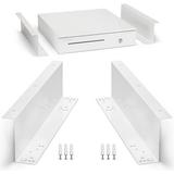 Cash Drawer Under Counter Mounting Metal Bracket - 16 X 5 X 2 White Heavy Duty Steel Mounting Brackets For Under Desk Installation - Under Cabinet Bracket Compatible With Most Cash Registers
