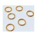 opening rings 500Pcs 10MM Open Rings Jewelry Accessories Round Shape Double Circle Close Rings DIY Jewelry Making Materials Set for Earrings (Golden)