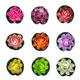 artificial plant 9pcs 11cm Simulation Floating Water Lily Plastic Lotus Flower Pond Fish Tank Decor Ornaments (Pink+Purple+Yellow+Sunset Red+Green+White+Red+Rosy+Pastel Pink)