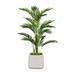 Vintage Home Artificial Faux 55 Tall Palm Tree With Burlap Kit With Eco Planter