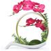 Artificial Phalaenopsis Orchid/Silk Flower Arrangement With Decorative Flower - Red Orchild A323