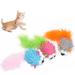 Cat Chew Toys 3Pcs Cat Interactive Toys Lovely Mouse Shape Cat Toys Funny Cat Teaser Toys Supple Cat Toys