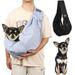 Dog Crossbody Bag Breathable Dog Sling Bag with Adjustable Shoulder Strap Soft Travel Puppy Bag with Pocket Multipurpose Dog Crossbody Bag for Dogs Cats Small Pet Up to 15 Catties