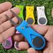 Kaesi Solid Divot Tool Tough Stainless Steel Pop-up Style Divot Repair Tool for Golf Blue