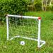 Kaesi 1 Set Mini Football Toy Portable Folding Soccer Goal Training 56/86/106/120cm Children Soccer Goal Net Ball Pump Post Outdoor Games Style A