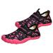 kids water sports shoes 1 Pair of Kids Wading Shoes Non-slip Water Sports Shoes Upstream Shoes Seaside Beach Shoes - Size 35 22.5CM/8.8425 Inch 5.5US 3UK 36EU (Black and Rosy)