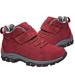 Yucurem Short Snow Boots Casual Shoes Non-Slip Women Thickened for Winter (Red 37)