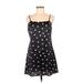 Charlie Holiday. Casual Dress - Mini: Black Polka Dots Dresses - Women's Size 6