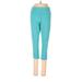 Nike Active Pants - Low Rise Skinny Leg Cropped: Teal Activewear - Women's Size Small
