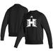 Women's adidas Black Hawaii Rainbow Warriors Sideline Premium Retro Crew Pullover