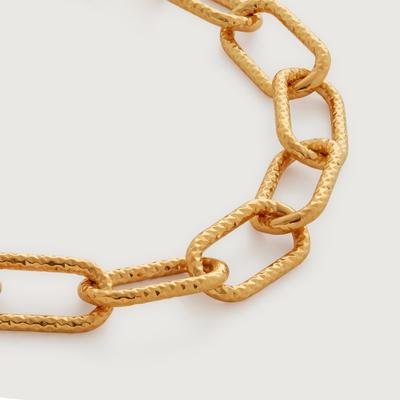 Gold Alta Textured Chunky Necklace Adjustable 46cm/18'