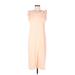 Universal Thread Casual Dress - Shift Scoop Neck Sleeveless: Tan Print Dresses - Women's Size Medium