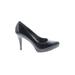 Nine West Heels: Slip On Stilleto Classic Black Solid Shoes - Women's Size 7 - Round Toe