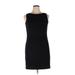 Alyx Casual Dress - Mini Crew Neck Sleeveless: Black Print Dresses - Women's Size 14
