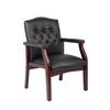 "Boss Traditional Black Caressoft Guest Chair, Each, B959-BK | by CleanltSupply.com"