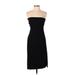 SKY David Park Casual Dress - Sheath Open Neckline Sleeveless: Black Solid Dresses - Women's Size Large