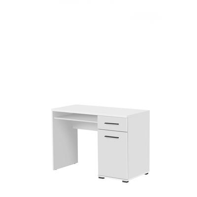 Schreibtisch INOSIGN "Tales", weiß (opaque weiß), B:108cm H:76,6cm T:50,2cm, Tische, platzsparend mit Stauraum, ideal für das Home Office Image